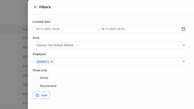 product-updates - Advanced Filtering: Date & Time Range Picker in Requests